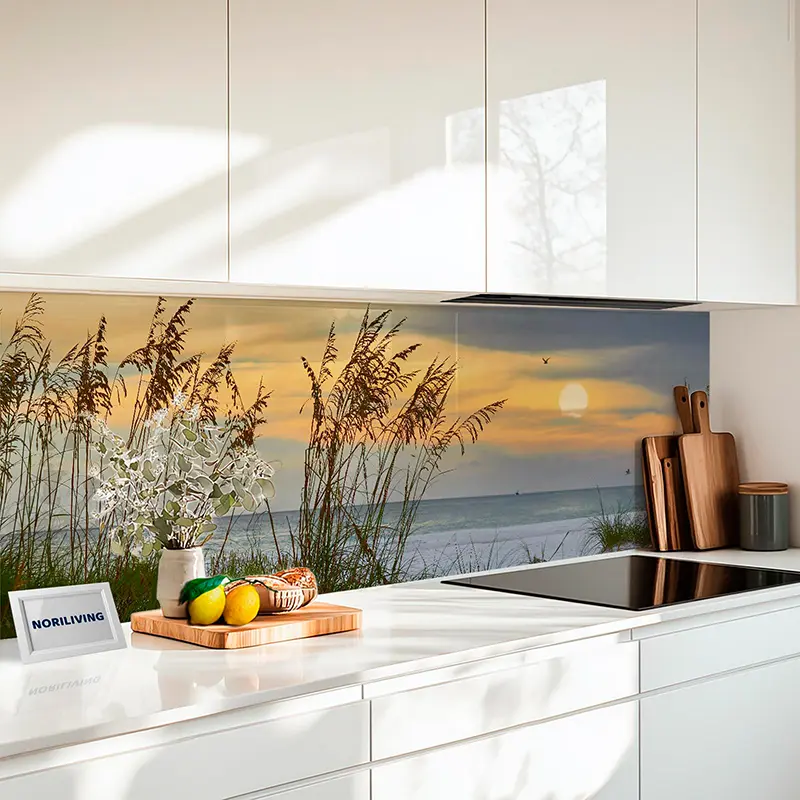 Küchenrückwand Alu Sonnenuntergang über Holmes Beach 324